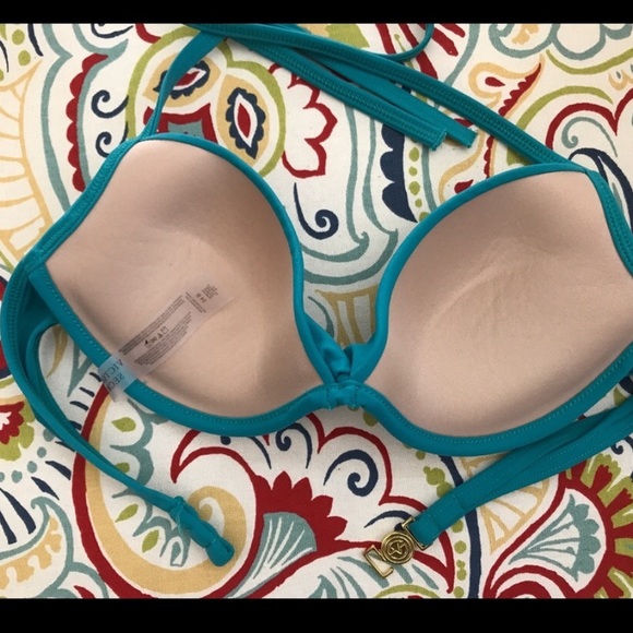 Teal push-up Victoria’s Secret bikini top - Picture 2 of 2